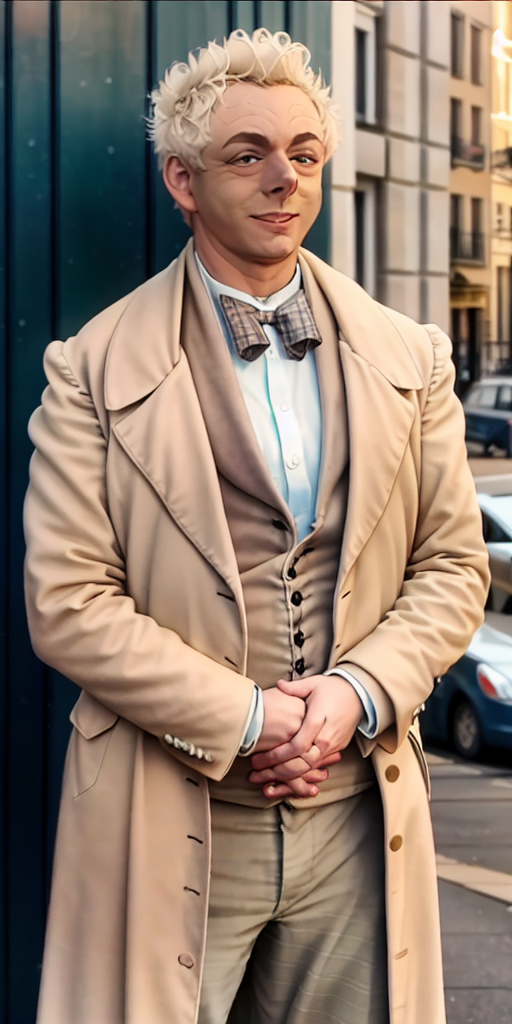 03675-515447609-goaz,  an informal portrait photo of a man, eyebags, wrinkles, wearing a tan suit and white shirt and bow tie, standing in a stu.png